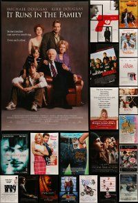 6h367 LOT OF 31 UNFOLDED MOSTLY DOUBLE-SIDED 27X40 ONE-SHEETS '80s-00s great movie images!