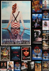 6h284 LOT OF 27 UNFOLDED COMMERCIAL, SPECIAL, VIDEO AND TV POSTERS '80s-00s many great images!