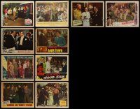 6h055 LOT OF 10 1940S LOBBY CARDS '40s great scenes from a variety of different movies!