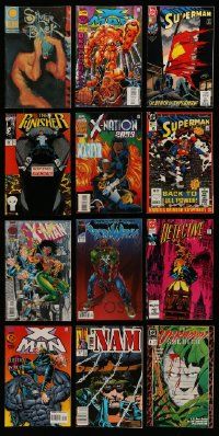 6h129 LOT OF 14 COMIC BOOKS '80s-90s Superman, X-Man, a variety of Marvel & D.C. comics!