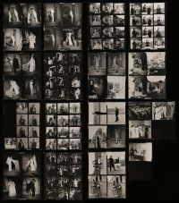 6h233 LOT OF 16 INTERNS 8x10 CONTACT SHEETS '62 many candid images on the set!