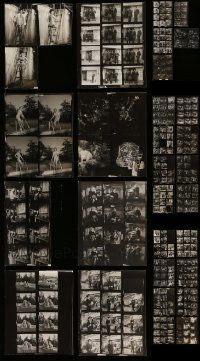 6h232 LOT OF 29 SAIL A CROOKED SHIP 8x10 CONTACT SHEETS '61 many candid images on the set!