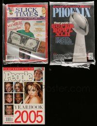 6h162 LOT OF 3 MAGAZINES '90s-00s Clinton on the cover of Slick Times, People Magazine, Phoenix