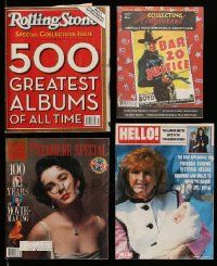 6h161 LOT OF 4 MAGAZINES '90s-00s Rolling Stone, Collecting Hollywood, Hello, Premiere!