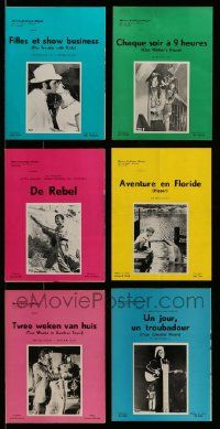 6h121 LOT OF 6 UNCUT MGM BELGIAN PRESSBOOKS '60s great images from a variety of movies!