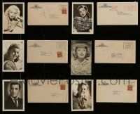 6h211 LOT OF 6 MGM FAN PHOTOS WITH PRINTED ENVELOPES '40s Judy Garland, Lana Turner & more!