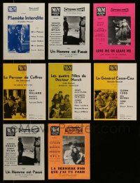 6h120 LOT OF 8 UNCUT MGM BELGIAN PRESSBOOKS '50s great images from a variety of movies!