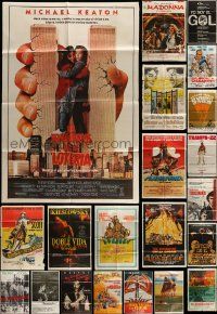 6h198 LOT OF 45 FOLDED ARGENTINEAN POSTERS '50s-90s a variety of great movie images!