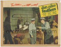 6j008 ABBOTT & COSTELLO MEET FRANKENSTEIN LC #1 R56 Bud & Lou are scared by museum executioner!