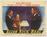 6j017 ALIAS NICK BEAL LC #6 '49 Ray Milland must murder Thomas Mitchell for Audrey Totter's love!