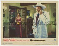 6j069 BLOWING WILD LC #2 '53 sexy Ruth Roman watches Gary Cooper talking on the phone!