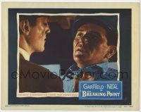 6j078 BREAKING POINT LC #6 '50 John Garfield threatened c/u, Ernest Hemingway, Michael Curtiz noir