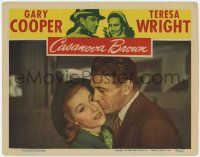 6j091 CASANOVA BROWN LC '44 romantic close up of Gary Cooper kissing pretty Anita Louise!