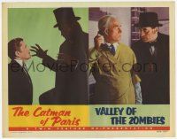 6j096 CATMAN OF PARIS/VALLEY OF THE ZOMBIES LC '56 cool monster double-bill!