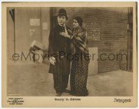6j097 CAT'S MEOW LC '24 policeman Harry Langdon tempted to help a beauty in distress, lost film