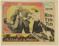 6j106 CLASH OF THE WOLVES LC '25 June Marlowe breaks up fight, great border image of Rin Tin Tin!