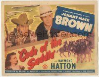 6j607 CODE OF THE SADDLE TC '47 cowboy Johnny Mack Brown & Raymond Hatton in western action!
