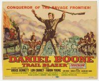 6j618 DANIEL BOONE TRAIL BLAZER TC '56 Sawyer art of Bruce Bennett, conqueror of the frontier!