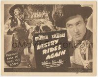 6j629 DESTRY RIDES AGAIN TC R47 great image of James Stewart, plus 2 images of Marlene Dietrich!