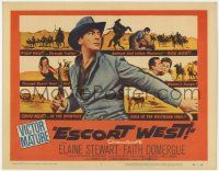 6j639 ESCORT WEST TC '59 cowboy Victor Mature in the mightiest saga of the westward trek!