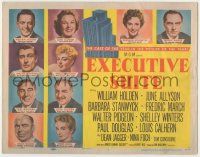 6j640 EXECUTIVE SUITE TC '54 William Holden, Barbara Stanwyck, Fredric March, June Allyson