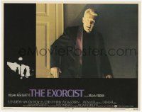 6j166 EXORCIST LC #2 '74 William Friedkin horror classic, Max Von Sydow as Father Merrin!