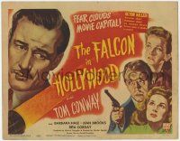6j642 FALCON IN HOLLYWOOD TC '44 detective Tom Conway, fear clouds movie capital, actors killed!