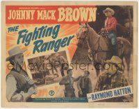 6j649 FIGHTING RANGER TC '48 Johnny Mack Brown on horseback, Raymond Hatton, Christine Larsen