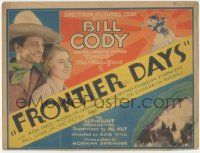 6j657 FRONTIER DAYS TC '34 cowboy Bill Cody and his Arabian horse Chico The Magnificent!