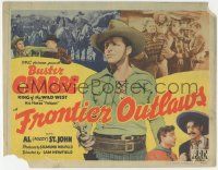 6j659 FRONTIER OUTLAWS TC '44 cowboy Buster Crabbe, King of the Wild West, Fuzzy St. John!