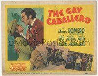 6j662 GAY CABALLERO TC '40 Cesar Romero as The Cisco Kid loves pretty Sheila Ryan!