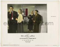 6j191 GENTLEMAN'S AGREEMENT photolobby '47 Gregory Peck, Dorothy McGuire, John Garfield, Holm