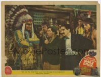 6j195 GO WEST LC '40 Groucho Marx watches Chico make lame joke to Native American Indian chief!