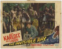 6j255 INVISIBLE RAY LC #6 R48 lots of native men watch Boris Karloff using his device!
