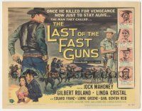 6j728 LAST OF THE FAST GUNS TC '58 cowboy Jock Mahoney now kills just to stay alive!