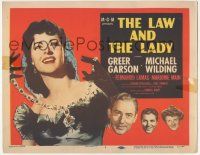 6j734 LAW & THE LADY TC '51 art of Greer Garson w/jeweled necklace, Michael Wilding, Fernando Lamas