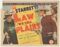 6j736 LAW OF THE PLAINS TC '38 Charles Starrett, bullets beat a stirring tattoo on the Wild West!