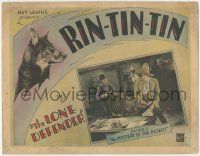 6j304 LONE DEFENDER chapter 1 LC '30 great border image of Rin-Tin-Tin, serial, ultra rare!