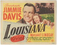 6j748 LOUISIANA TC '47 real life Governor Jimmie Davis as himself & pretty Margaret Lindsay!