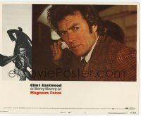 6j321 MAGNUM FORCE LC #7 '73 super c/u of Clint Eastwood as toughest cop Dirty Harry w/ bullhorn!