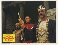 6j330 MAN WHO WOULD BE KING int'l LC #2 '75 c/u of Sean Connery & Michael Caine, John Huston!