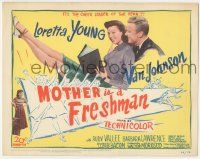 6j768 MOTHER IS A FRESHMAN TC '49 art of Loretta Young & Van Johnson, the cheer leader of the year