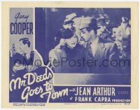 6j346 MR. DEEDS GOES TO TOWN LC R50 best c/u of Gary Cooper and pretty Jean Arthur, Frank Capra!