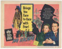 6j771 NO ESCAPE TC '53 Lew Ayres, Sonny Tufts, Marjorie Steele, face to face with fear!
