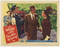 6j364 ONCE MORE MY DARLING LC #5 '49 driver watches star/director Robert Montgomery & Ann Blyth!