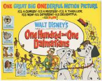 6j773 ONE HUNDRED & ONE DALMATIANS TC '61 most classic Walt Disney canine cartoon!