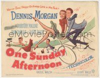 6j774 ONE SUNDAY AFTERNOON TC '49 Dennis Morgan & Dorothy Malone, DeFore, Paige!