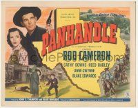 6j780 PANHANDLE TC '48 Rod Cameron, Cathy Downs, cool image of duelling cowboys in Texas!