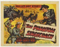 6j790 PHANTOM STAGECOACH TC '57 William Bishop in a bullet-hot story, great cowboy gunfight art!