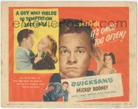 6j808 QUICKSAND TC '50 Mickey Rooney, Jeanne Cagney, film noir directed by Irving Pichel!